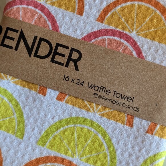 Eco-Friendly Patterned Waffle Towel - Picture 3 of 3